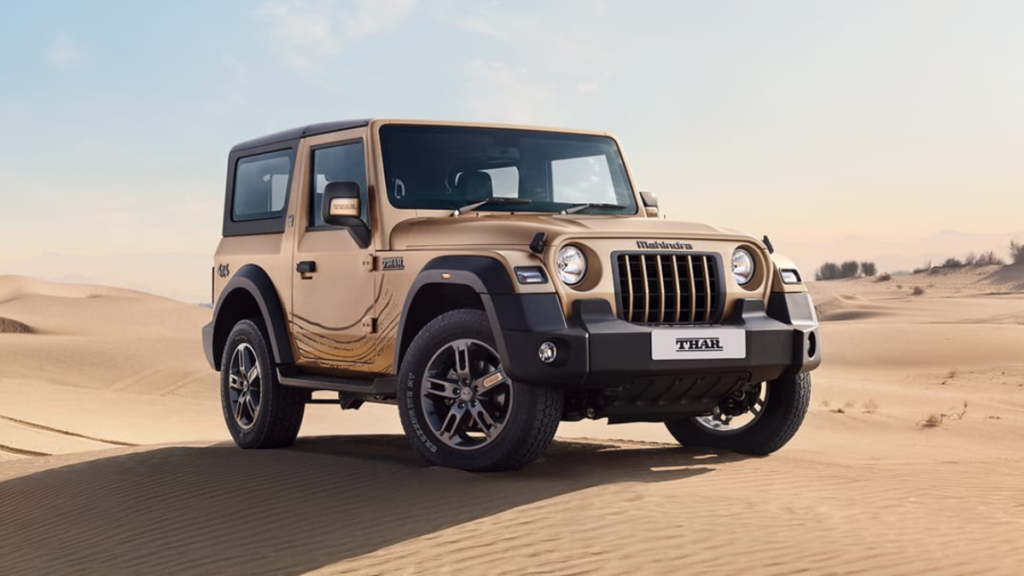 Mahindra Thar Colors Comparison 2025
